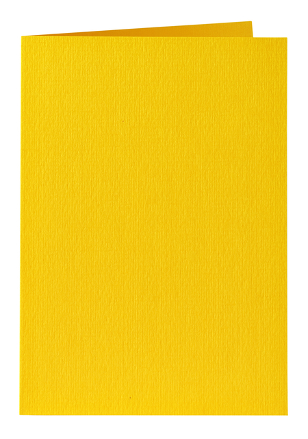 Carte de correspondance Papicolor double 105x148mm jaune bouton d'or 6 pièces