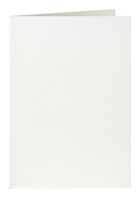 Carte de correspondance Papicolor double 105x148mm blanc neige 6 pièces