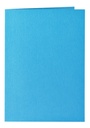 Carte de correspondance Papicolor double 105x148mm bleu ciel 6 pièces