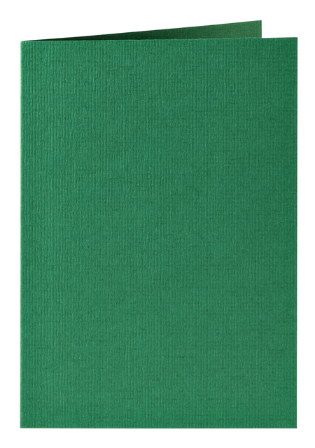 Carte de correspondance Papicolor double 105x148mm vert sapin 6 pièces
