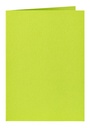 Carte de correspondance Papicolor double 105x148mm vert pomme 6 pièces