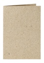 Correspondentiekaart Papicolor dubbel 105x148mm kraft grijs pak à 6 stuks