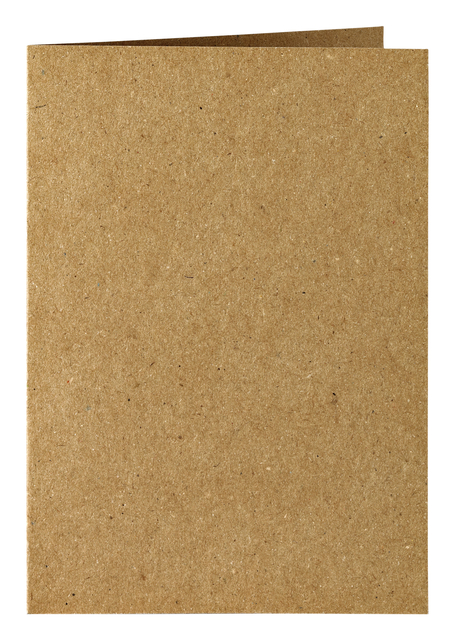 Carte de correspondance Papicolor double 105x148mm brun 6 pièces