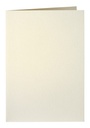 Correspondentiekaart Papicolor dubbel 105x148mm metallic ivoor pak à 6 stuks