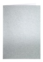 Carte de correspondance Papicolor double 105x148mm argent métallisé 6 pièces