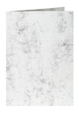 Carte de correspondance Papicolor double 105x148mm gris marbré 6 pièces