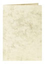 Correspondentiekaart Papicolor dubbel 105x148mm marmer ivoor pak à 6 stuks