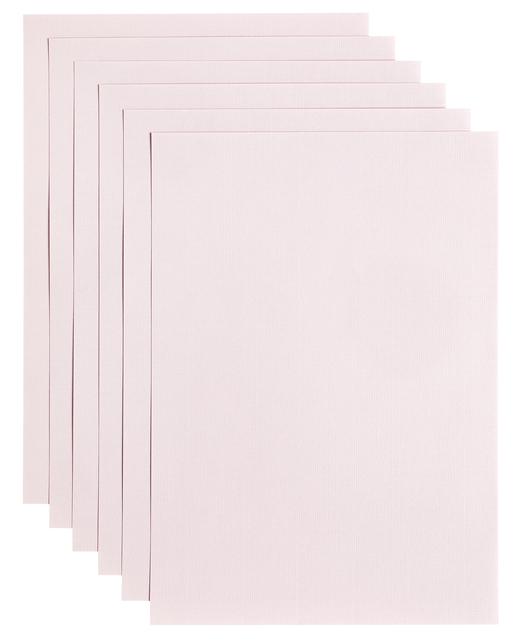 Papier copieur Papicolor A4 200g rose clair 6 feuilles