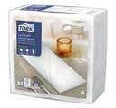 Serviette Tork LinStyle Premium 478145 Pli 1/8 1 ép 390x390mm blanc 50 pièces