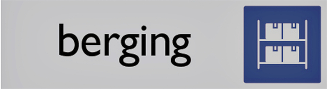 Plaque d'information pictogramme 'Berging' 165x44mm