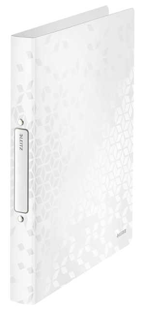 Classeur Leitz WOW A4 2 anneaux méc- O 25mm PP blanc