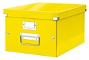 Opbergdoos Leitz Click & Store WOW middel gerecycled karton 281x200x370mm geel