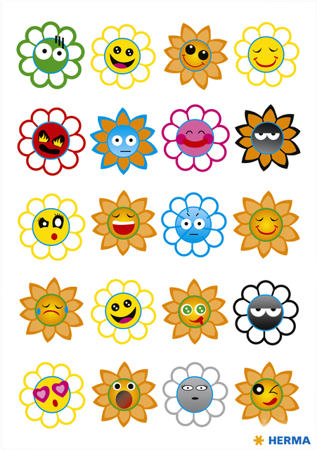 Stickers HERMA Crazy Suns Puffy