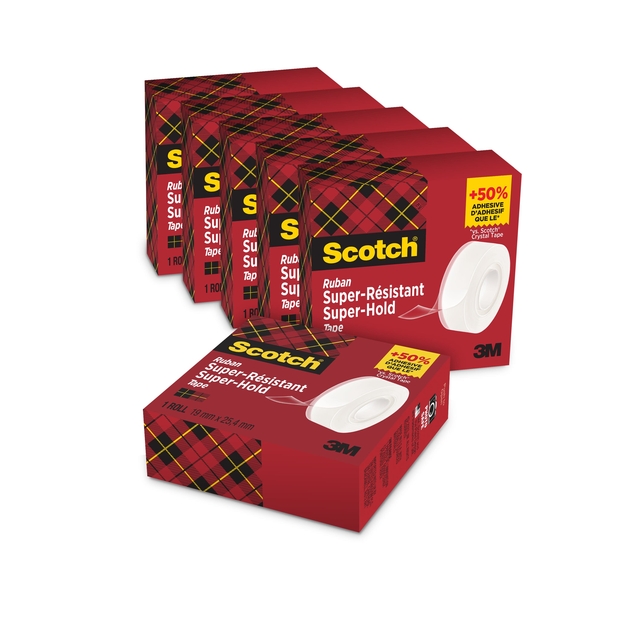 Ruban adhésif Scotch 700 Super Hold 25,4mx19mm transparent
