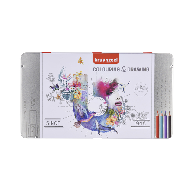Set dessin Bruynzeel 70 pièces assorti