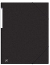 Chemise à élastique Oxford Top File+ A3 3 rabats 390g noir