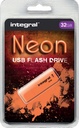 Clé USB 2.0 Integral Neon USB-A 32Go orange