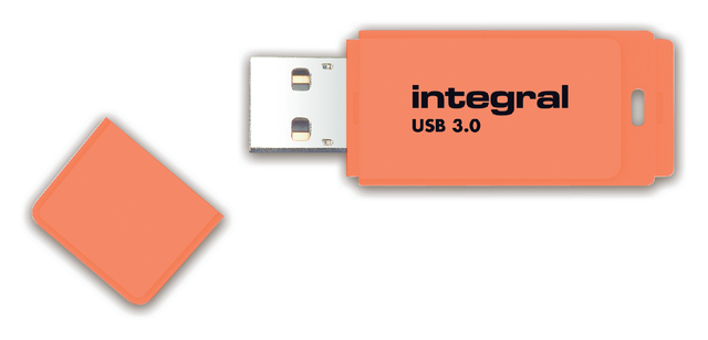 Clé USB 3.0 Integral Neon USB-A 64Go orange