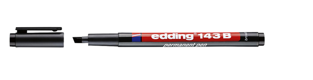 Feutre edding 143 biseau 1-3mm noir
