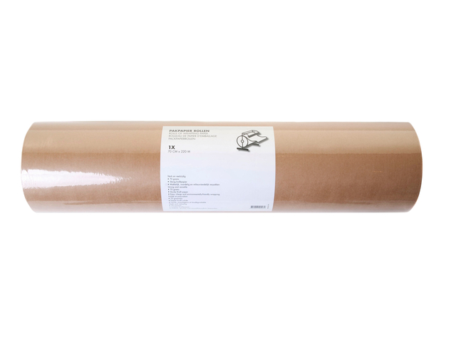 Papier d'emballage IEZZY 70cmx220m 70g kraft brun