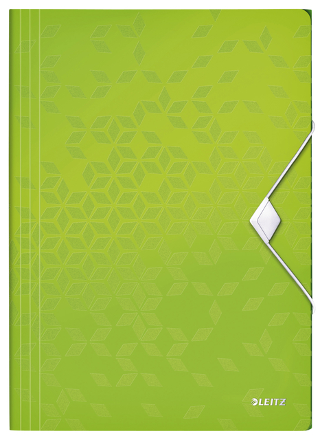 Chemise à élastique Leitz WOW A4 3 rabats PP vert