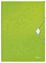 Chemise à élastique Leitz WOW A4 3 rabats PP vert