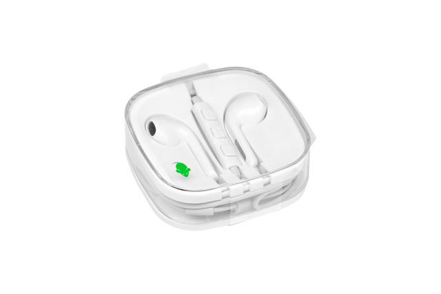Ecouteurs Green Mouse avec connexion jack 3,5mm