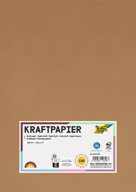 Papier kraft Folia DIN A4 120g