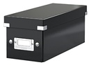 CD-opbergdoos Leitz Click & Store WOW  gerecycled karton 143x136x352mm zwart