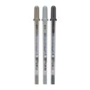 Stylo gel Sakura Gelly Roll Moonlight 06 Urban set 3 couleurs