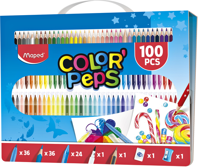 Tekenset Maped Color'Peps 100-delig
