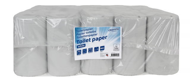 Papier toilette Cleaninq T4 2 épaisseurs 40x 400 feuilles recyclé blanc