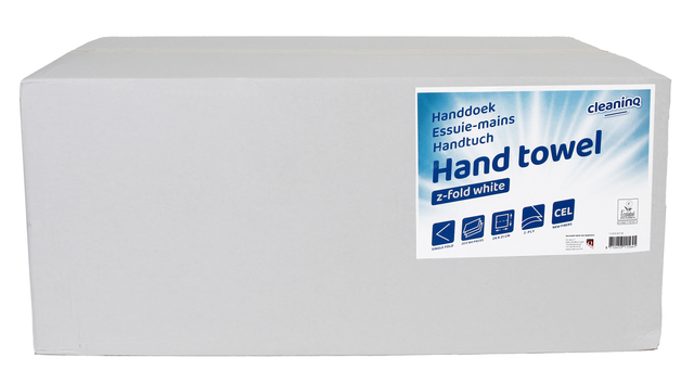 Essuie-mains Cleaninq pli-Z 2 épaisseurs 240x210mm 20x 160 feuilles blanc
