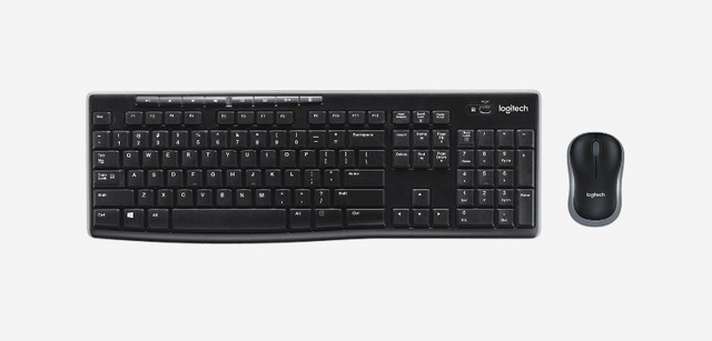 Clavier + souris Logitech MK270 sans fil QWERTY noir