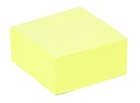 Bloc mémos Quantore 76x76mm jaune 400 feuilles