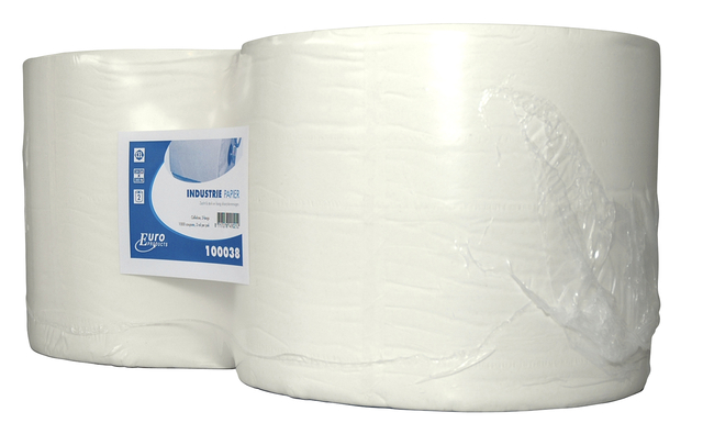 Poetspapier Euro Products M1-V1 2-laags 1000 vel wit 100038