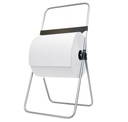 Poetspapierdispenser Euro Products V1 vloerstandaard zilver 438300