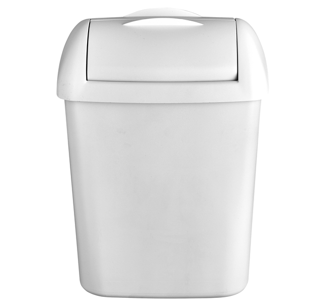 Poubelle Euro QuartzLine hygiène féminine 8 litres blanc