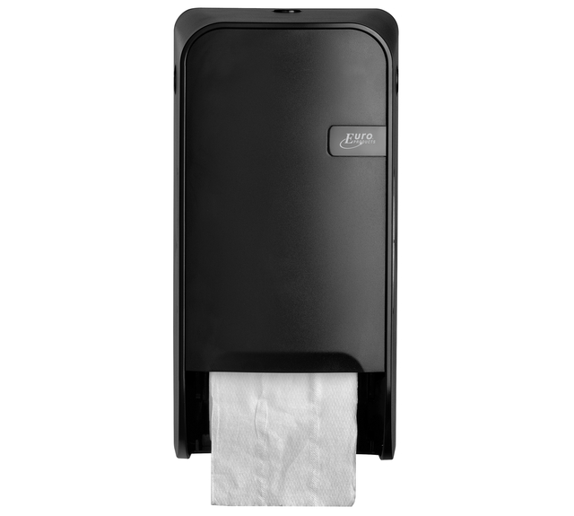 Toiletpapierdispenser Quartzline Q1 systeemrol duo zwart 441051