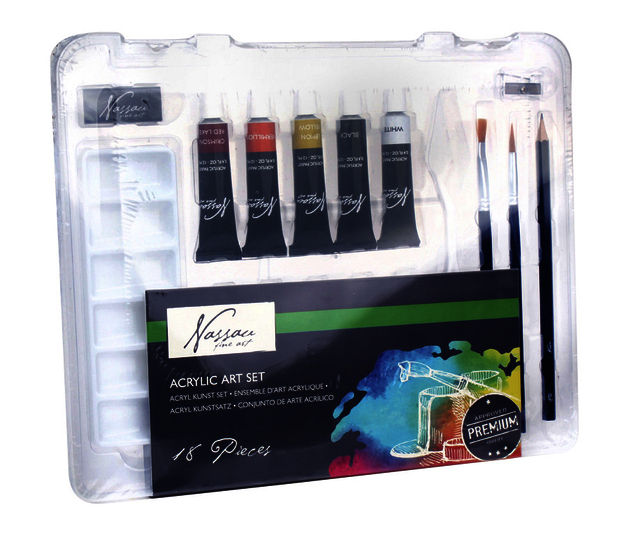 Acrylverf Nassau Art startersset 18-delig