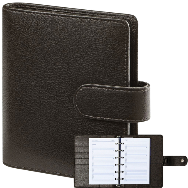 Organiseur Kalpa Pocket Agenda 2026-2027 7 jours/2 pages Keta brun