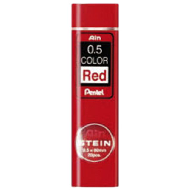 Mine Pentel Ain Stein HB 0,5mm rouge tube 20 mines