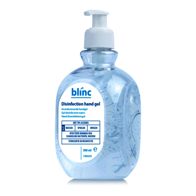 Handgel Konix Hygienic 500ml 70% alcohol incl pomp