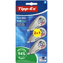 Correctietape Tipp-Ex mini pure ecolutions 5mmx6m blister 2+1 gratis