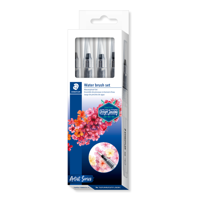 Pinceau à réservoir d'eau Staedtler set 4 largeurs