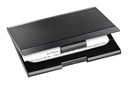 Etui carte de viste Sigel VZ134 20 cartes alu noir mat