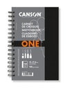 Schetsboek Canson Art Book One spiraalgebonden 80vel 100gr 140x216mm wit