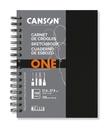 Schetsboek Canson Art Book One spiraalgebonden 80vel 100gr 216x279mm wit