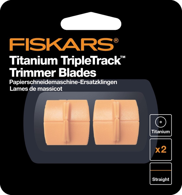 Lame de réserve Fiskars Triple Track Titanium set 2 pièces orange