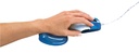 Repose-poignet souris Fellowes Crystals gel transparent bleu